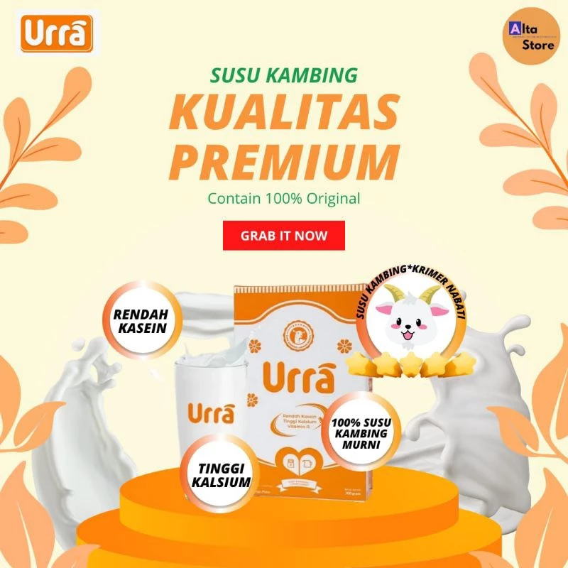 Susu Urra Susu Kambing Saneen paket 4 kotak menambah nafsu makan anak Banjarmasin HALAL BPOM