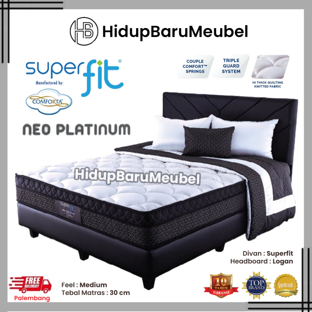 Springbed Superfit NEO PLATINUM by Comforta / Spring Bed Kasur Matras Comforta / Tempat Tidur Kasur Tebal Hotel