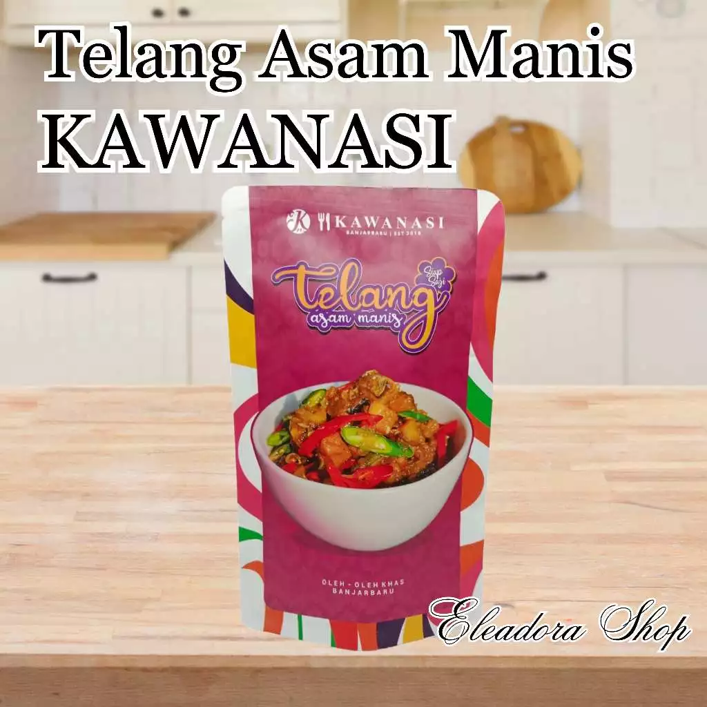 Ikan Tenggiri Asam Manis Siap Saji - Telang Asam Manis KawaNasi - Khas Banjarbaru Kalimantan Selatan
