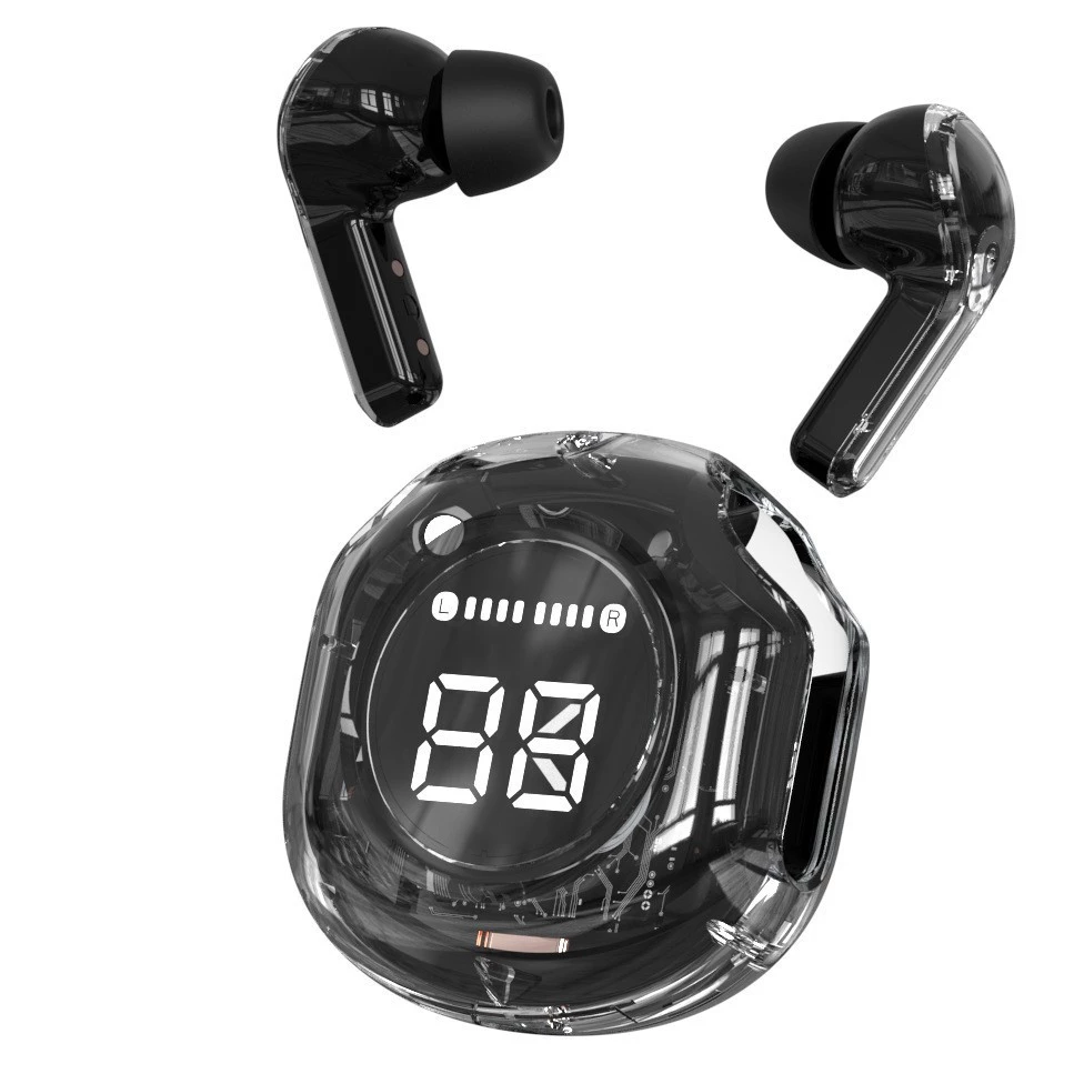 Earphone Bluetooth TWS 5.3 Air39 RGB LED Display HiFi Stereo Earbuds For Sports Gaming Low Atency Headset Bluetooth Macaron