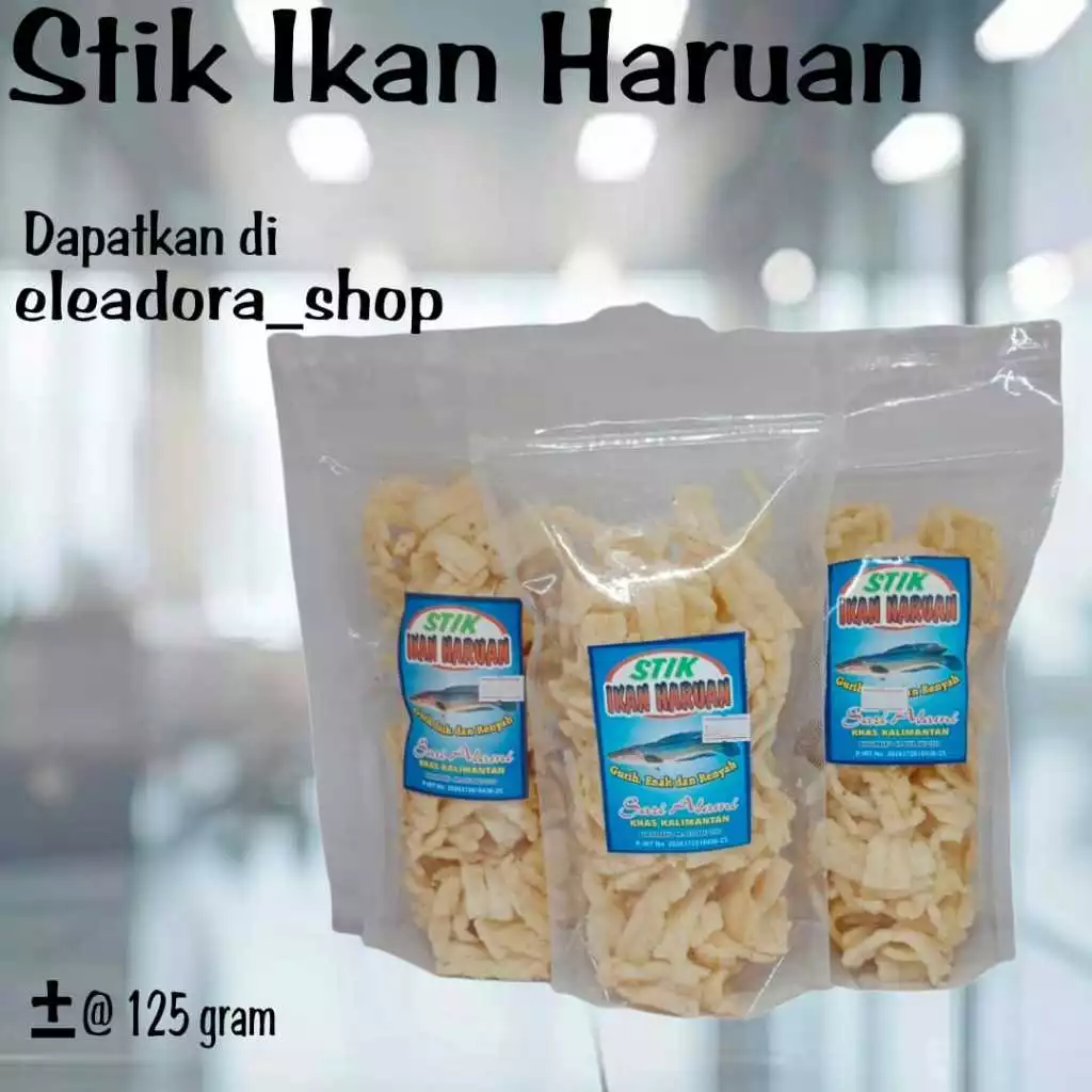 Stik Ikan Haruan Merk Sari Alami - Camilan Kerupuk Asli Banjarbaru Kalimantan Selatan
