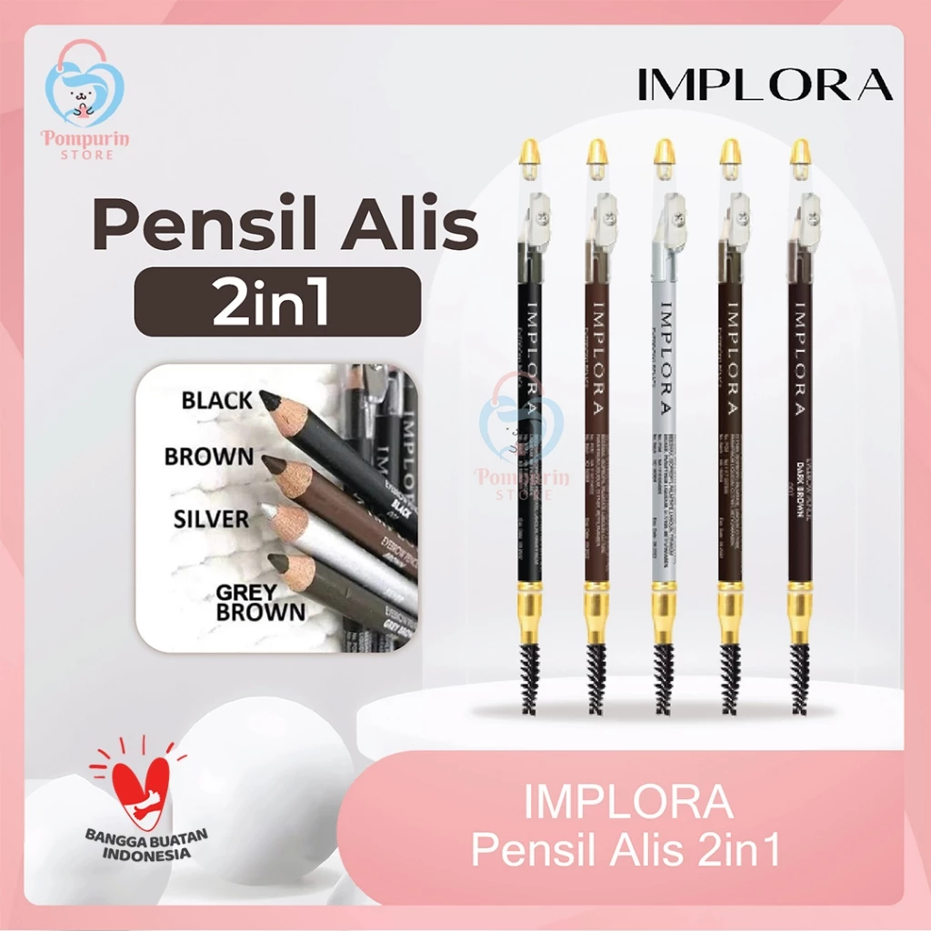 Implora Pensil Alis 2in1 Tahan Air Waterproof