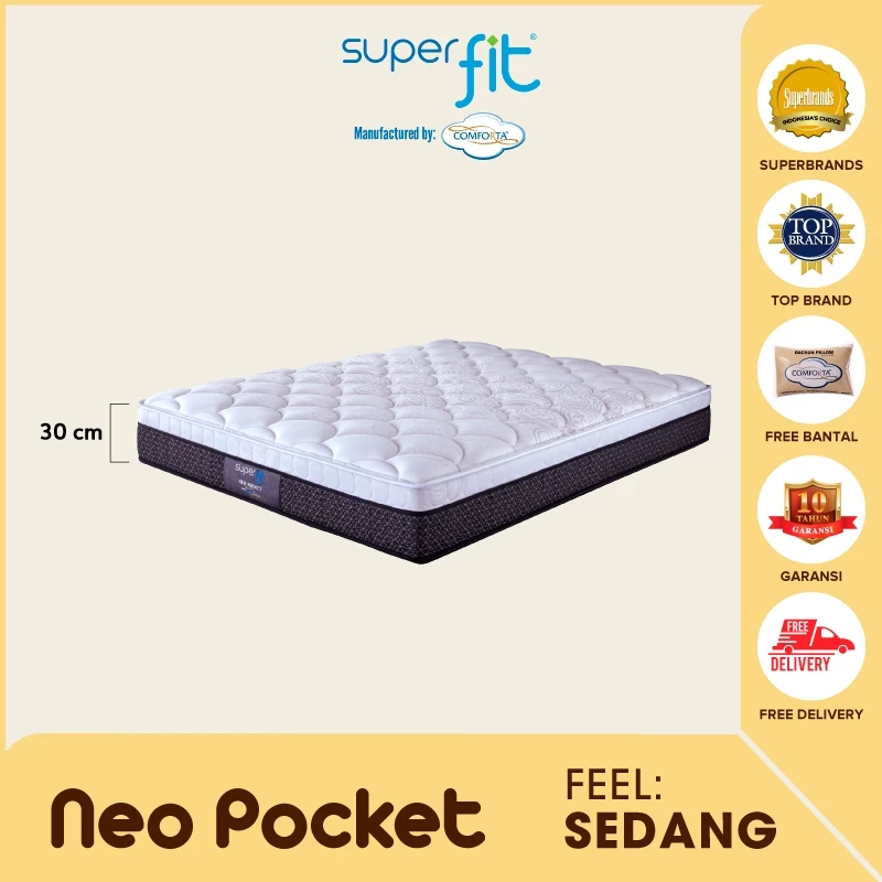 SUPERFIT By Comforta Springbed Neo Pocket Mattress Only