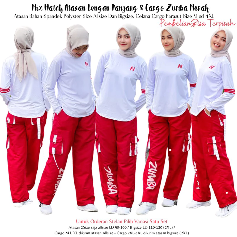 Setelan Zumba Aerobik