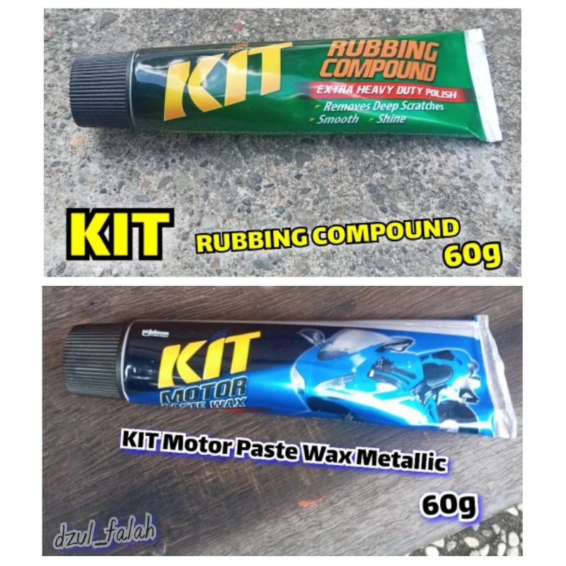 Pengkilap dan penghilang baret body motor KIT RUBBING COMPOUND 60g kompon compon compoun cumpun kumpun 60 g 60 gram the ultimate shine beauty cat metallic extra heavy duty poles polis polish banjar banjarmasin terimakasih shopee