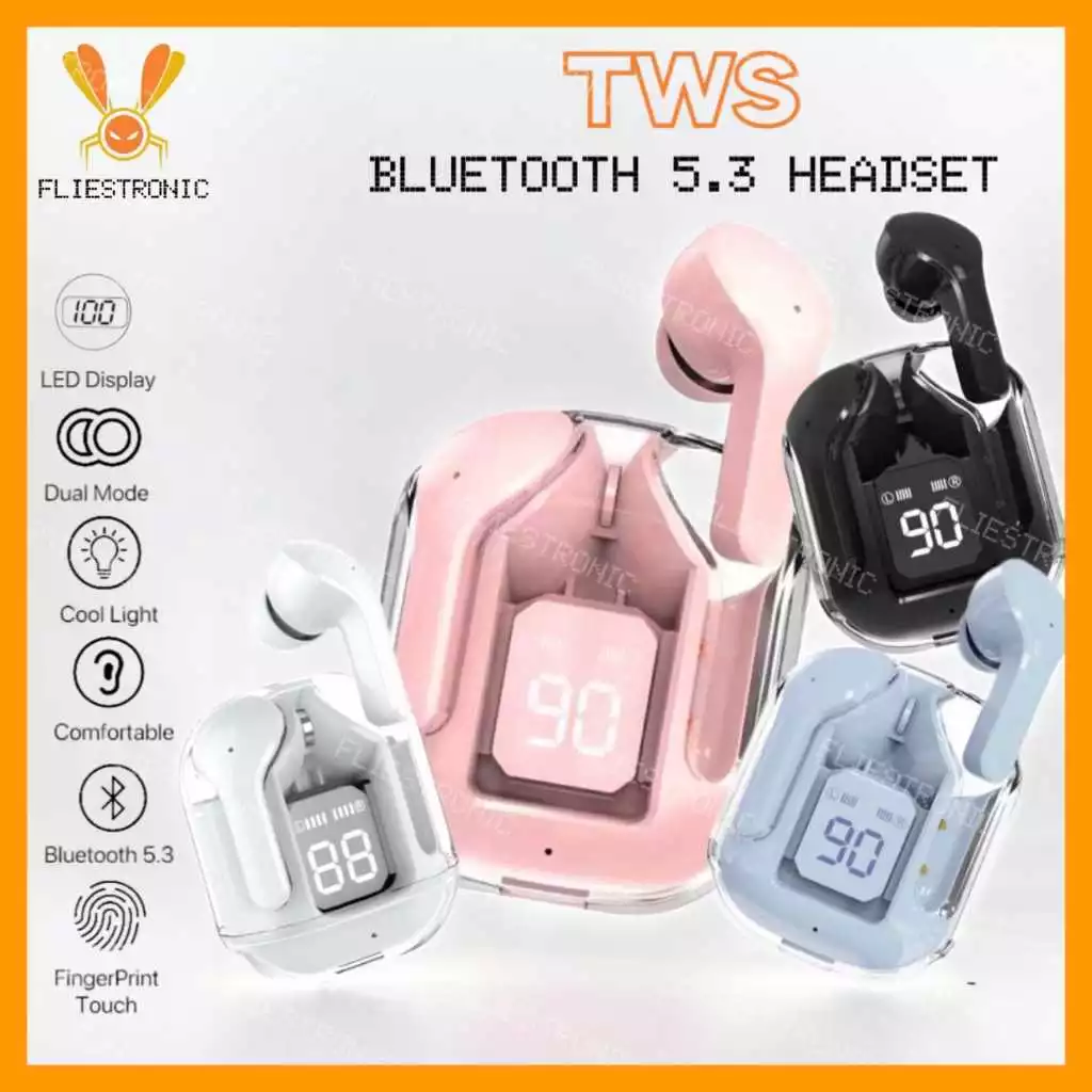 COD FLIESTRONIC CID17 Wireless Bluetooth 5.3 TWS With Microphone Charging LED Display Case Noise Cancellation