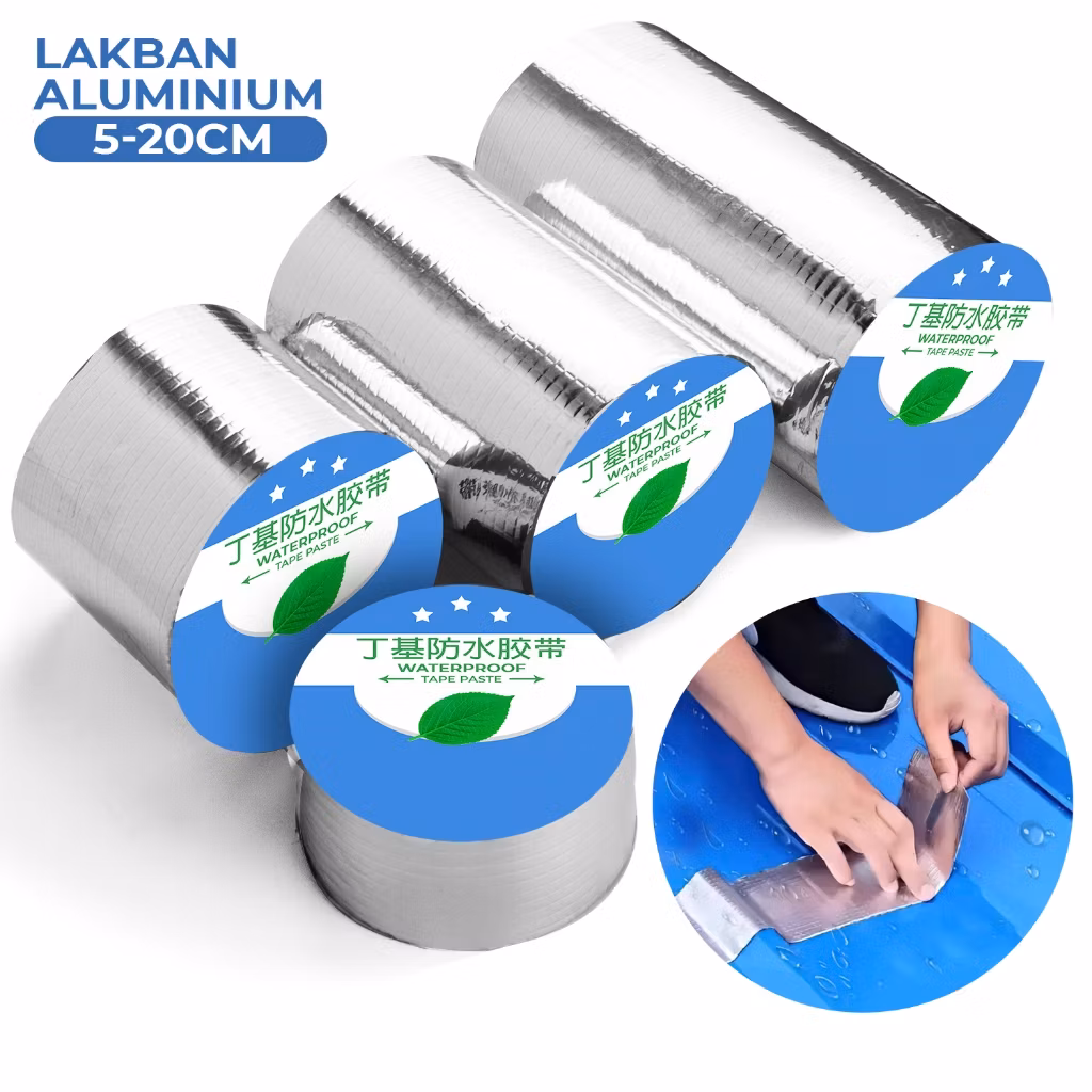 Lakban Aluminium Tape Anti Bocor 5M - 10M Isolasi Waterproof Lakban-6683