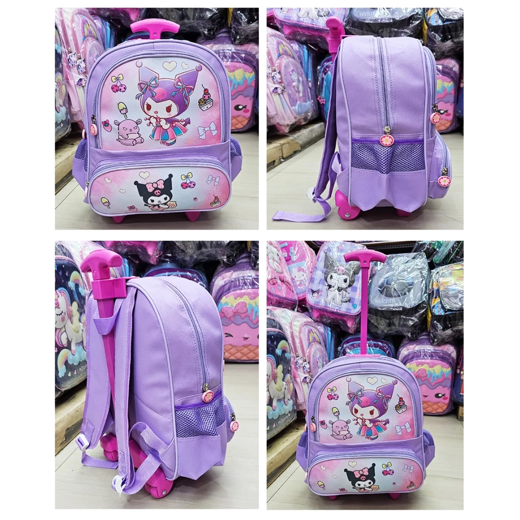 TERMURAH Tas Trolley Dorong Anak Perempuan Sekolah TK / PAUD Kantung Coin Bahan Kain Sponge Anti Air