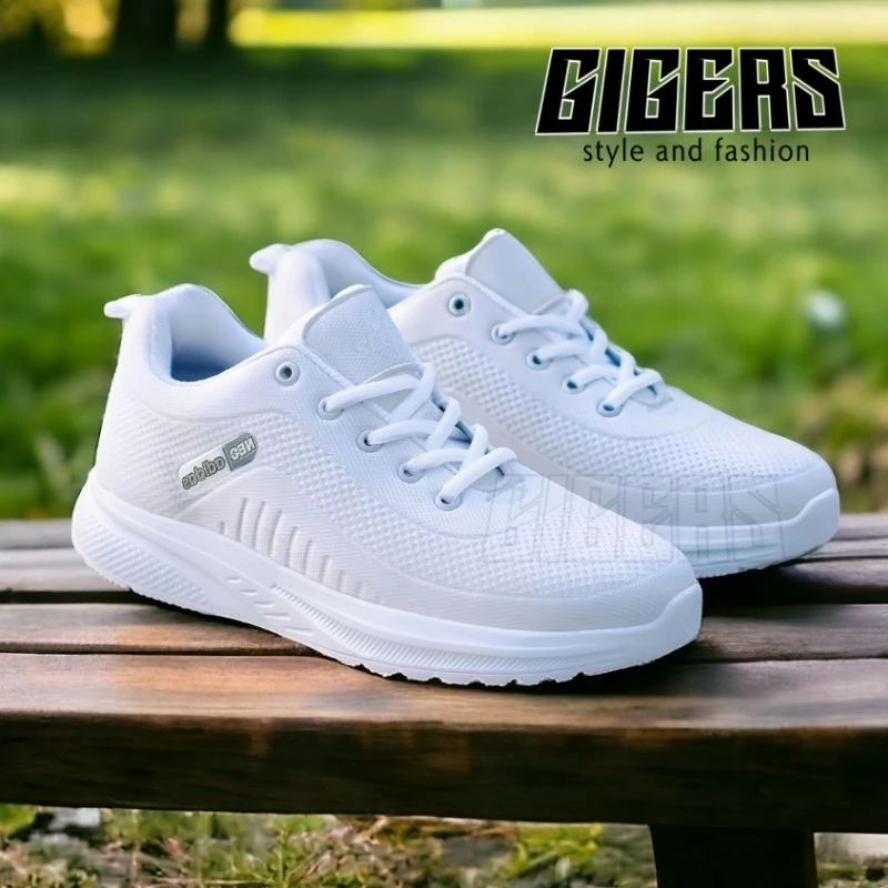 Sepatu Sneakers Wanita Pria Sporty Premium Sepatu Olahraga Putih Kekinian Joging Senam Sekolah
