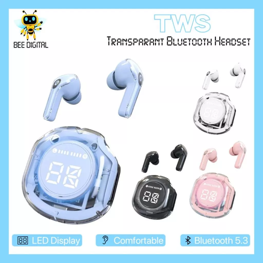 BEEDIGITAL COD Wireless Bluetooth 5.3 TWS Headset CID18 Noise Cancellation With Charging Case Power