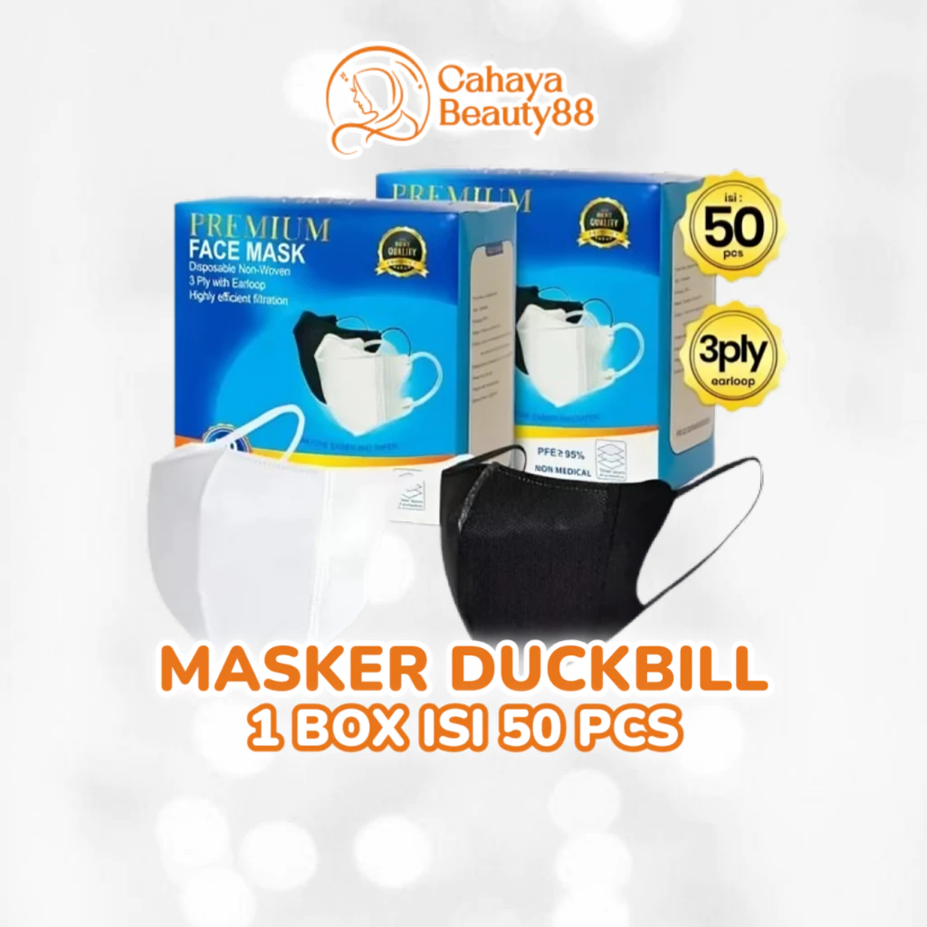 Masker Duckbil / Duckbill 3 Ply Face Mask - 1 Box Isi 50 Pcs