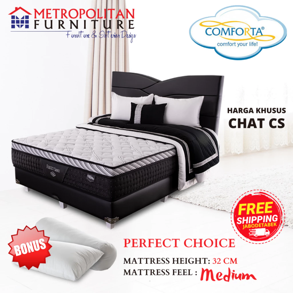 Kasur SpringBed Comforta Perfect Choice FULL SET Spring bed martas