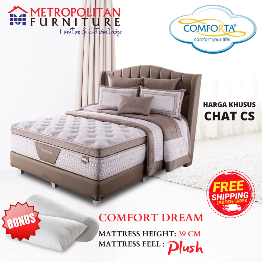 Kasur Springbed Comforta Comfort Dream FULL SET Spring bed matras