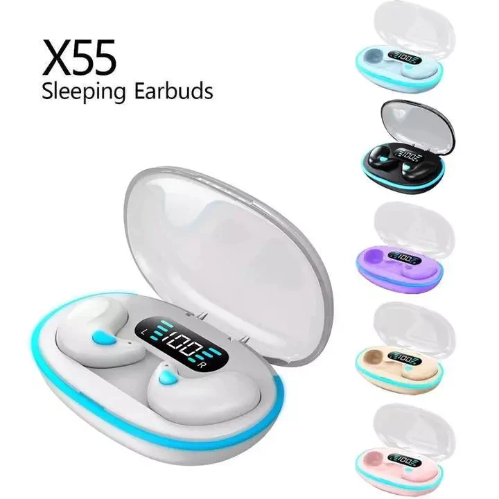 READY TWS X55 Bluetooth Headset Intelligent Noise Cancelling Wireless Headset Bluetooth Earphone 5.3 Super HIFI Bass In-Ear Dual Bone Conduction Earphone / Headset Bluetooth Super Bass