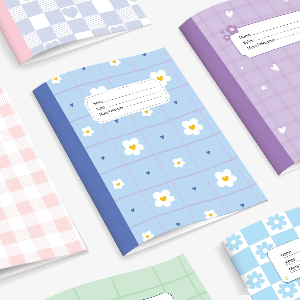 bukuqu (isi 10 lbr) Sampul buku #Florea Uk A5/B5 - Sampul buku tulis Aesthetic - Korean book cover