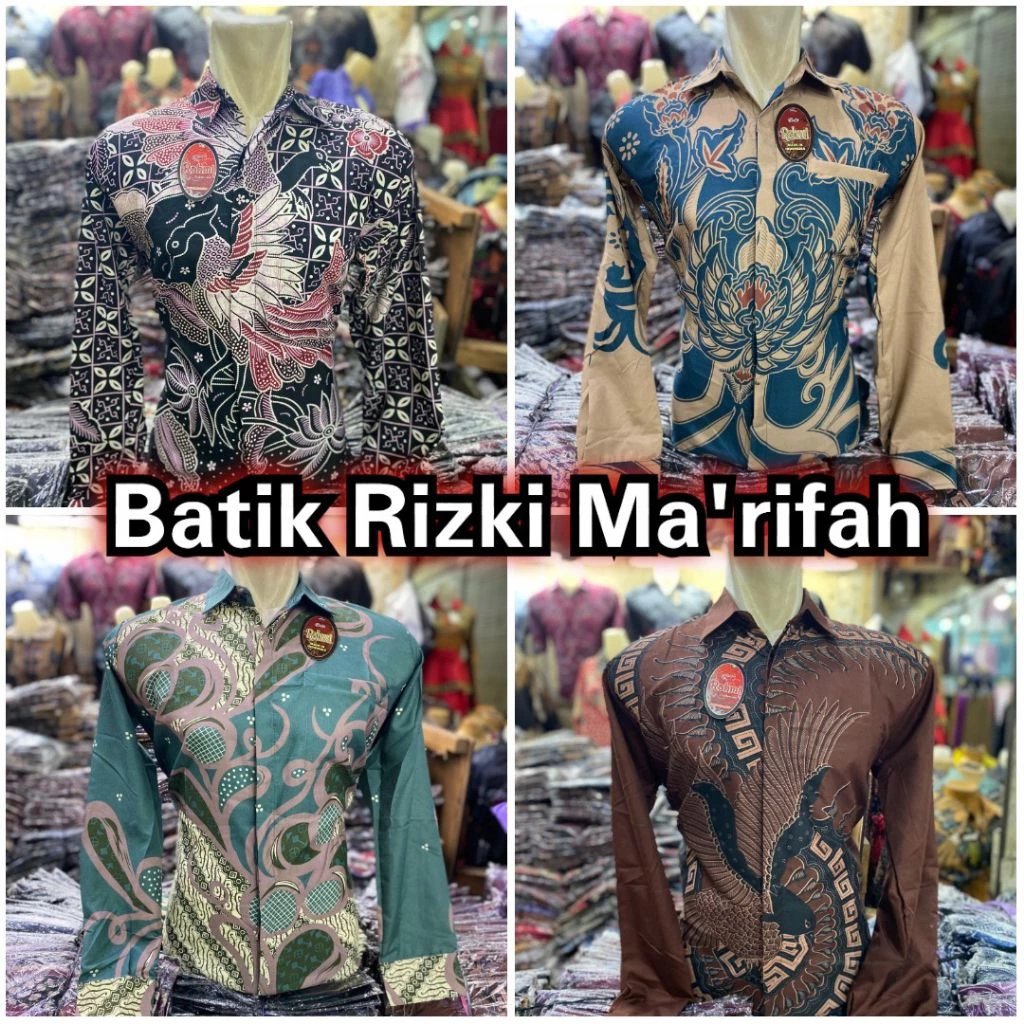 Kemeja Batik Pria | Batik lengan panjang Rizki Ma'rifah Banjarmasin