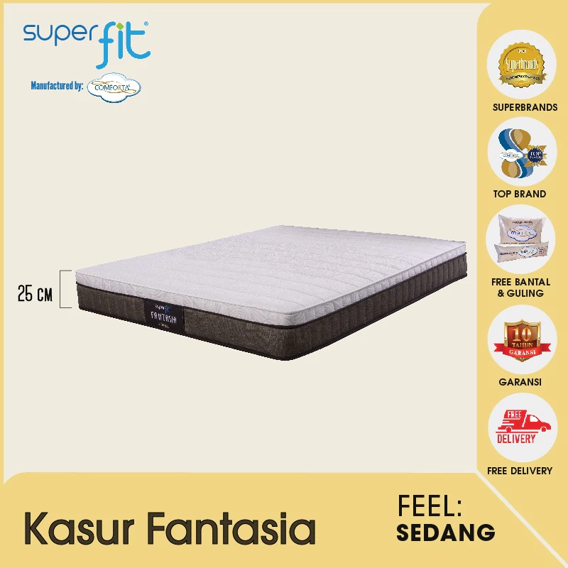 SUPERFIT By Comforta Springbed Fantasia Mattress Only