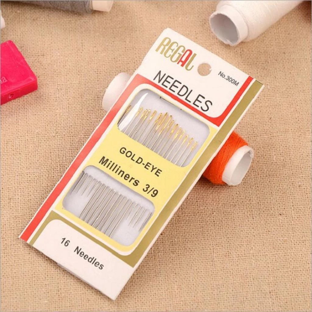Set jarum jahit isi 16 pcs benang jahit manual 16 pcs/ jarum miliners 309 needles /jarum jahit banjarbaru / jarum jahit instan