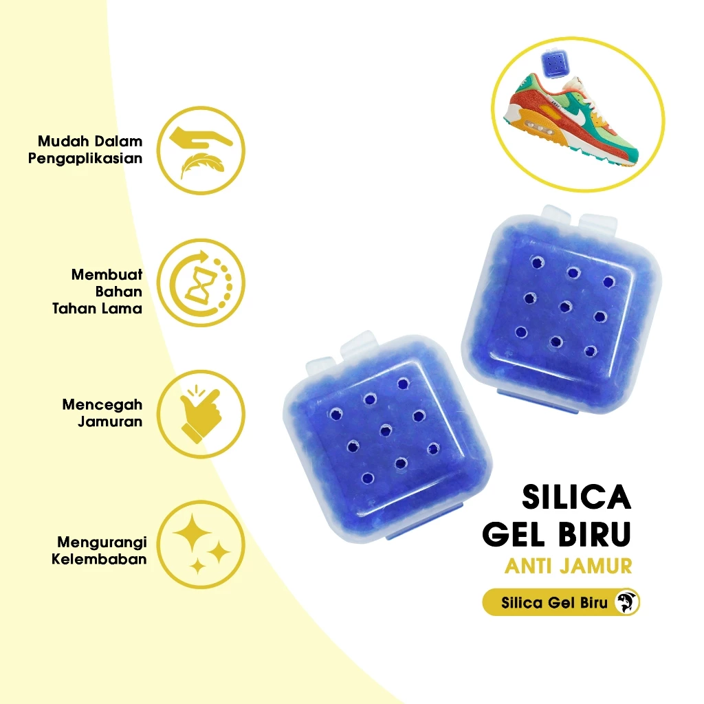 95. Hypospot Silica Gel Biru Anti Lembab Penghilang Lembab Sepatu Mencegah Jamur