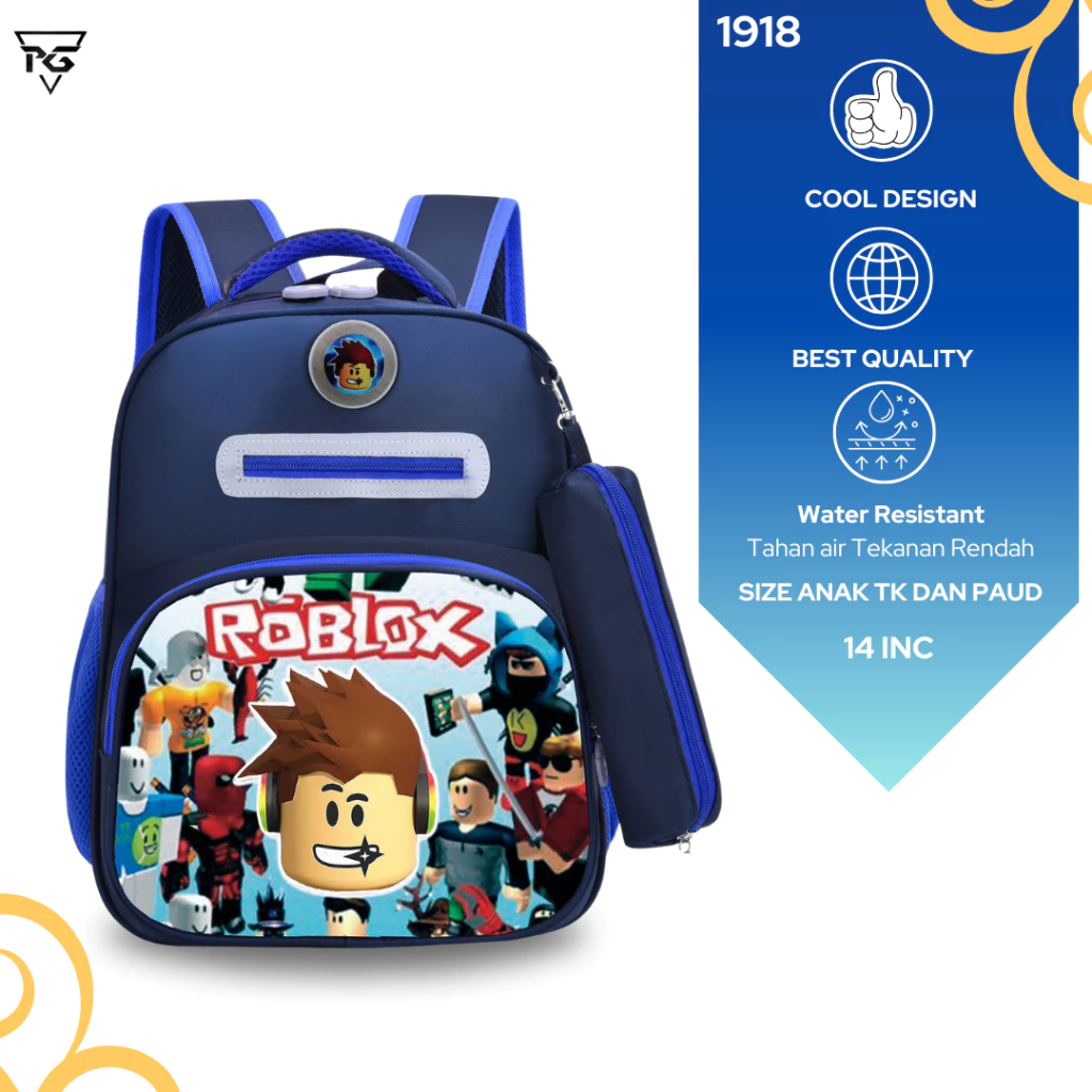 Tas Sekolah Anak Laki Laki TK-PAUD High Quality Tas Ngaji Anak Cowok RPG Backpak Anak