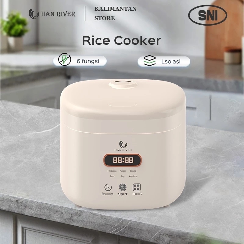 [Pengiriman dari Banjarmasin]HAN RIVER Rice Cooker 1.2L Magic Com Touch Screen Smart Cooker