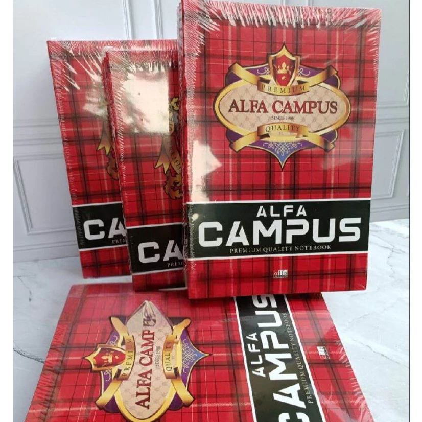 1 pack isi 10 buku tulis alfa campus 50 lembar ukuran besar/boxy