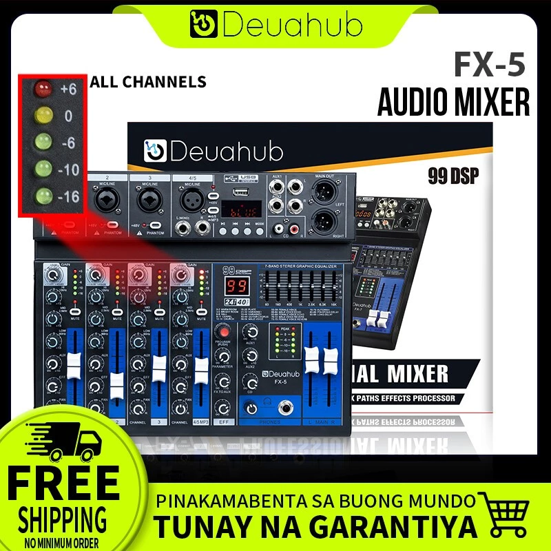 Deuahub Audio Mixer FX-5 FX-7