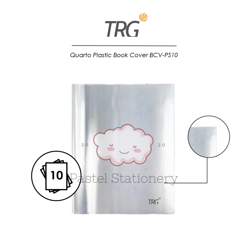 AS Stiker Sampul Buku Isi 10 Lembar Self-Adhesive Book Cover Waterproof Sticker Sampul Buku Tulis Sekolah Diamond Transparant Polos Pelindung Cover Buku Dengan Perekat Model Buram Tahan Air 10Pcs