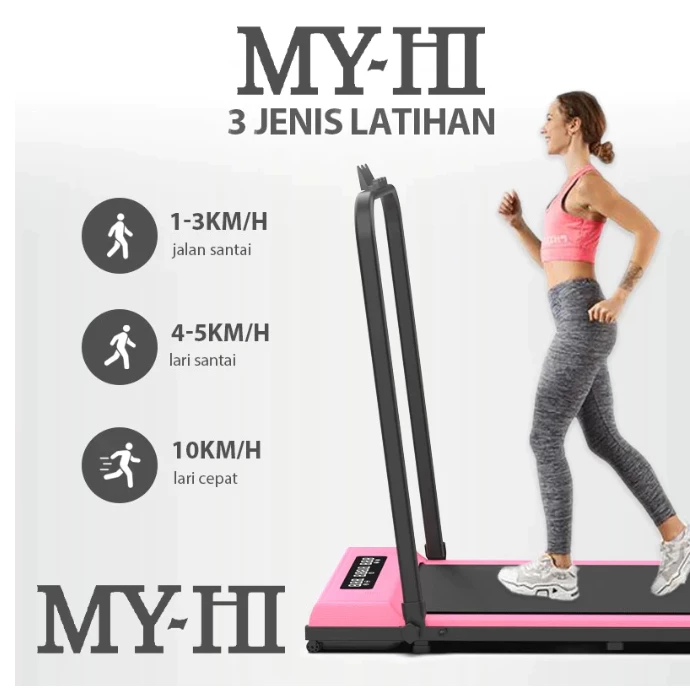 MY-HI Treadmill Listrik Walking Pad Running Treadmill Termurah treadmill lipat treadmill portable READY STOCK BANJARMASIN