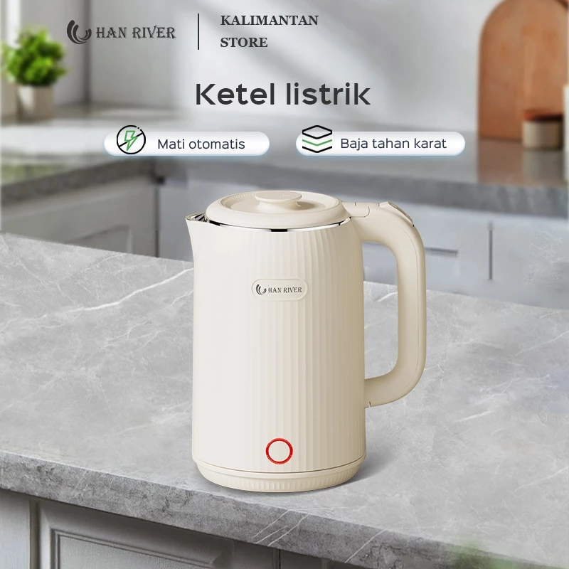 [Pengiriman dari Banjarmasin]HAN RIVER Teko Listrik HRDSH01 Teko Pemanas Air Listrik 2.5L