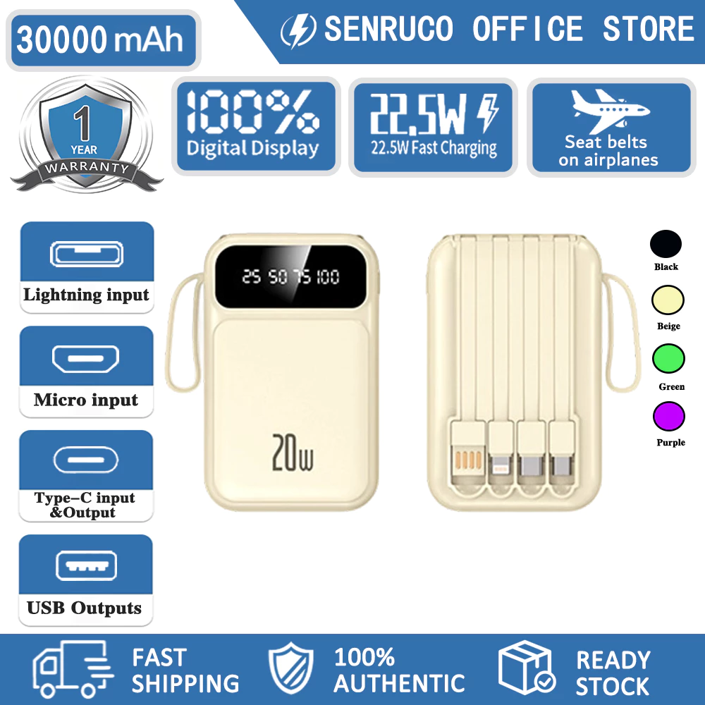 PowerBank 30000mAh Fast Charging