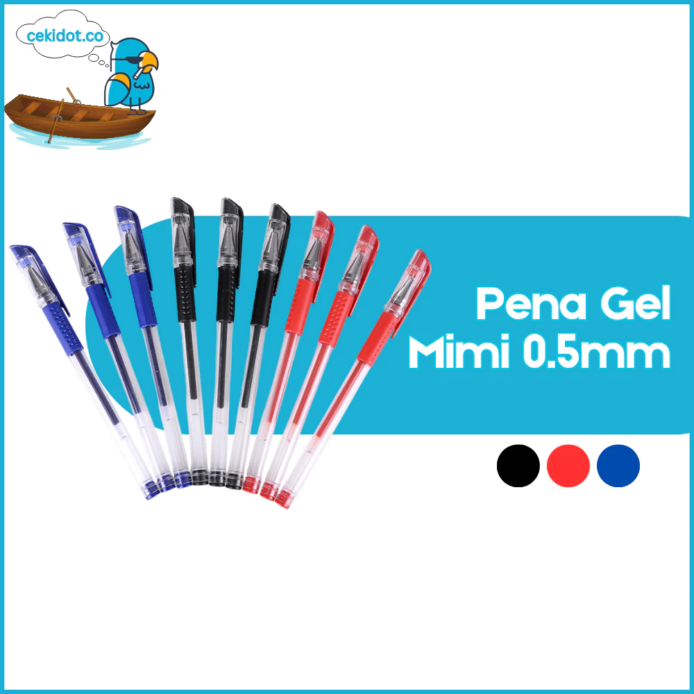 Cekidot HL0008 Pena Gel Mimi 0.5mm Pulpen Internasional Balpoin Per Pcs Murah