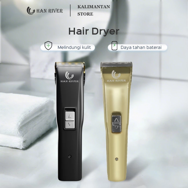 [Pengiriman dari Banjarmasin]HAN RIVER Alat Cukur Rambut Listrik Hair Clipper Alat Potong Rambut