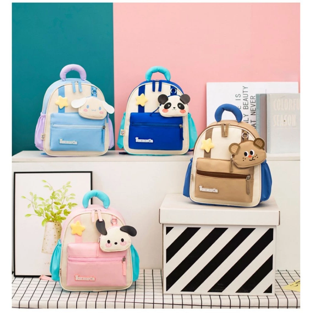 SM10 - Tas Anak TK Paud Premium Karakter Viral San Martin Anti Air /Tas Ransel Sekolah Anak TK Paud IMPORT