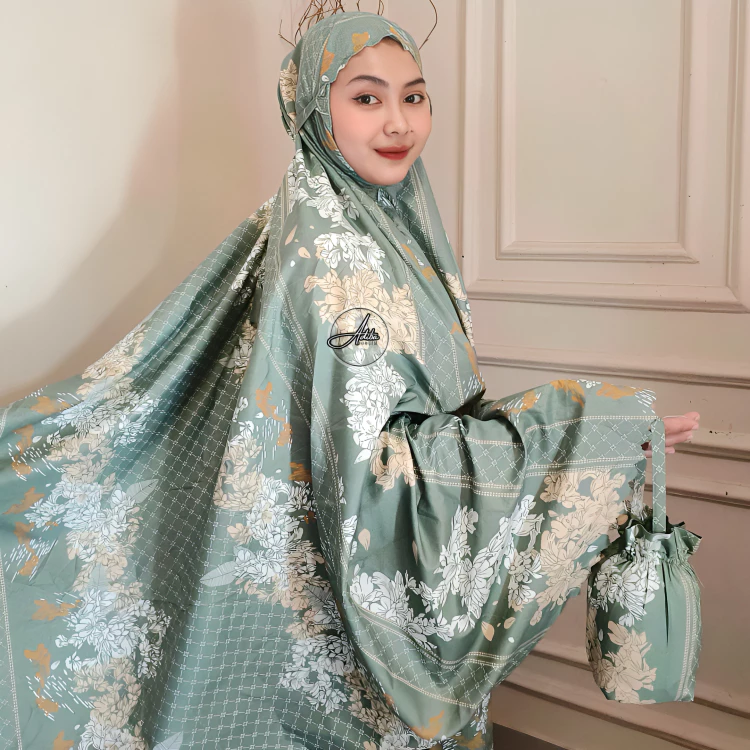 mukena traveling bahan katun