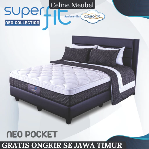 Full Set Ori . Springbed Comforta Superfit Neo POCKET. Sandaran LOGAN / Comforta