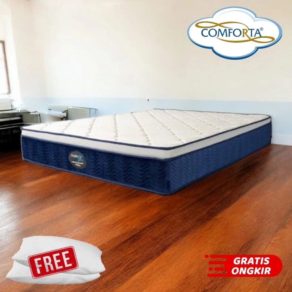 Matras Comforta Superfit Neo Pocket Pro 90 100 120 140 160 180 200, Full Pocket, Anti Guncang, Kasur Extra Nyaman , Desain mewah, Stylish
