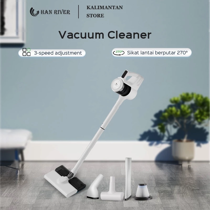[Pengiriman dari Banjarmasin]HAN RIVER Vacuum Cleaner 25000Pa Wet And Dry 5 In 1 Penyedot Debu
