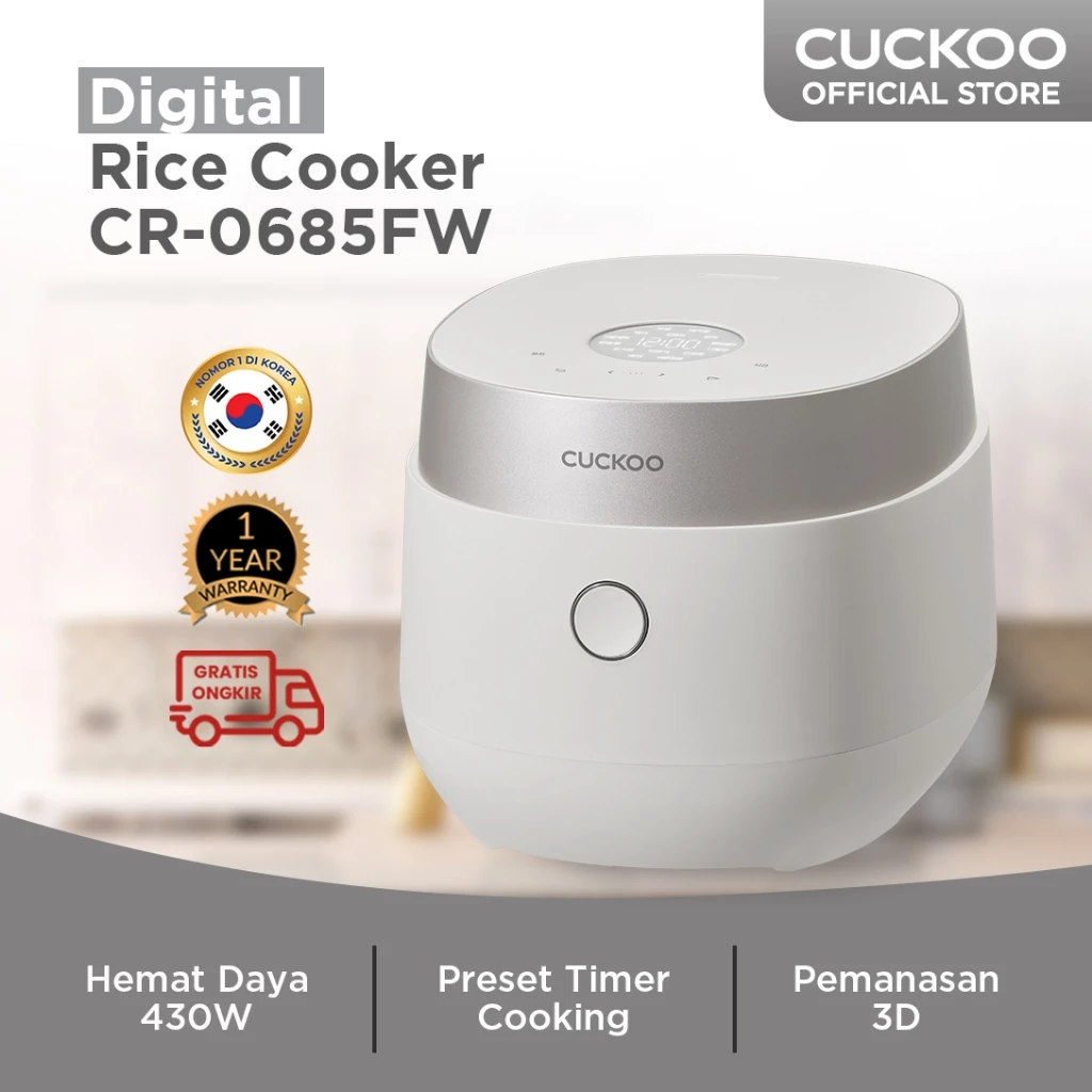 CUCKOO Digital Rice Cooker CR-0685FW