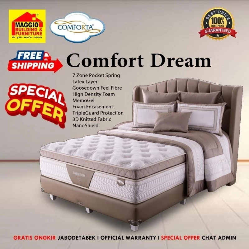 KASUR SPRINGBED COMFORTA TERBARU 2021 - MATRAS COMFORT DREAM - COMFORTA