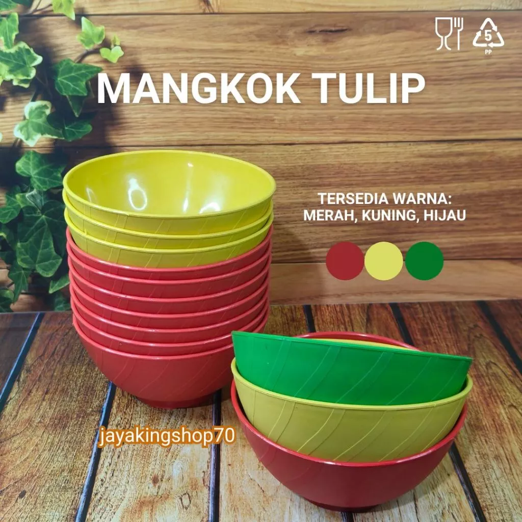 Mangkok Tulip 12 PCS