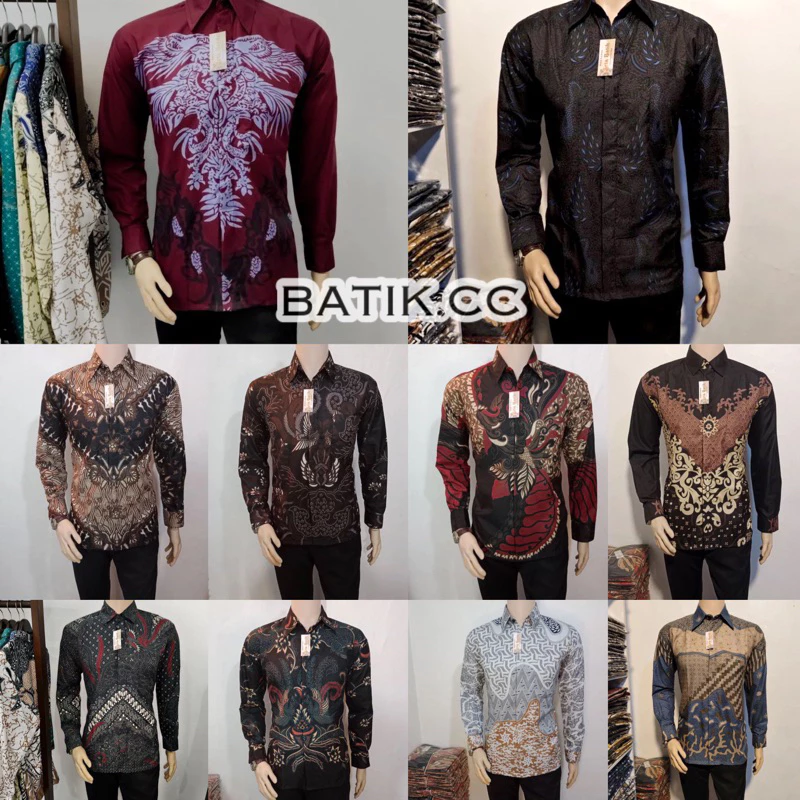 Kemeja Batik Pria Lengan Panjang Modern Banjarmasin