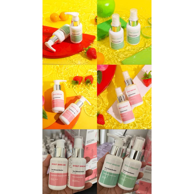 byout facial wash sabun toner serum flek acne whitening agen byout banjarbaru