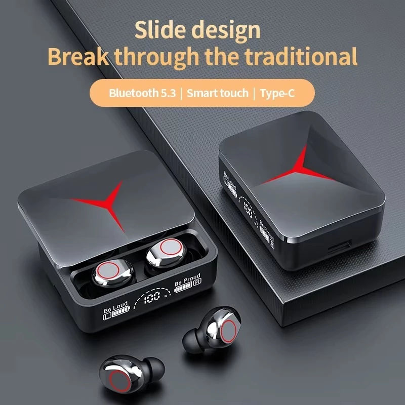 TWS M10, F9, M90 DAN X15 TERBARU Display baterai LED 9D HIFI Headphone Wireless Bluetooth Powerbank