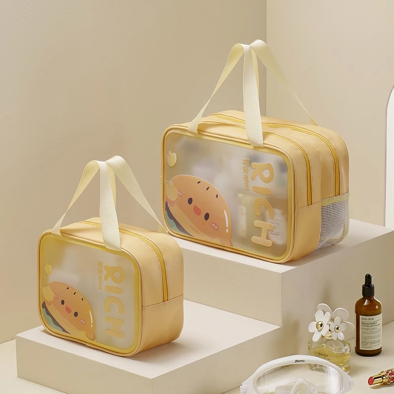 Tas Kosmetik Portable 2 Layer Waterproof Organizer