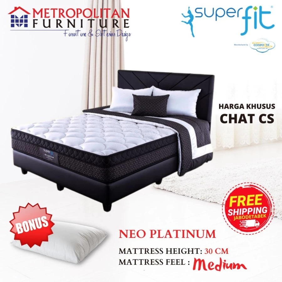 Kasur Springbed Comforta Superfit Neo Platinum Spring bed matras