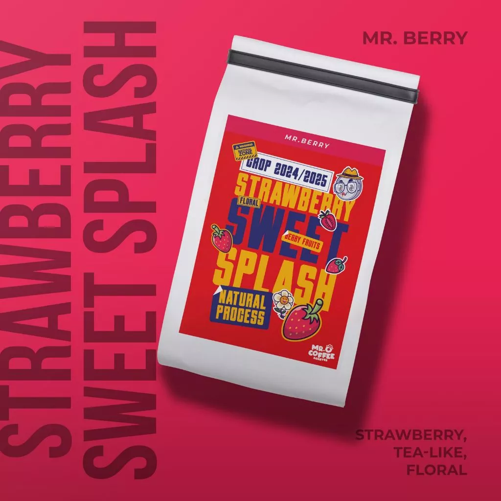Biji Kopi Arabica Kerinci STRAWBERRY SWEET SPLASH SPECIALTY mrocoffee