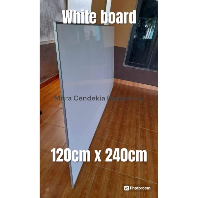 (Mohon Baca Deskripsi) Papan Tulis White board 120cm x 240cm 12mm (Free ongkir Bjm, Mtp kota, Banjarbaru)