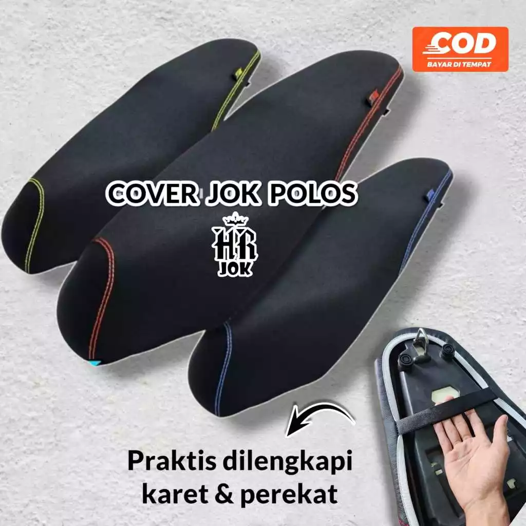 COVER JOK motor praktis sudah dilengkapi karet dan perekat velcro bisa pasang sendiri dirumah