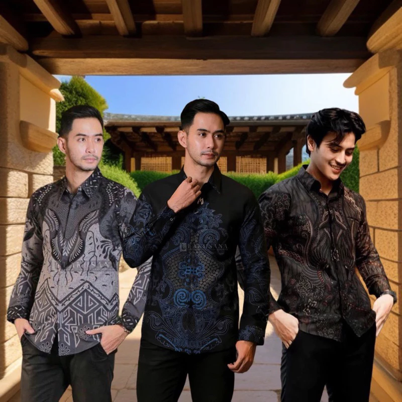 Batik Laki Laki Kemeja Panjang Banjarmasin